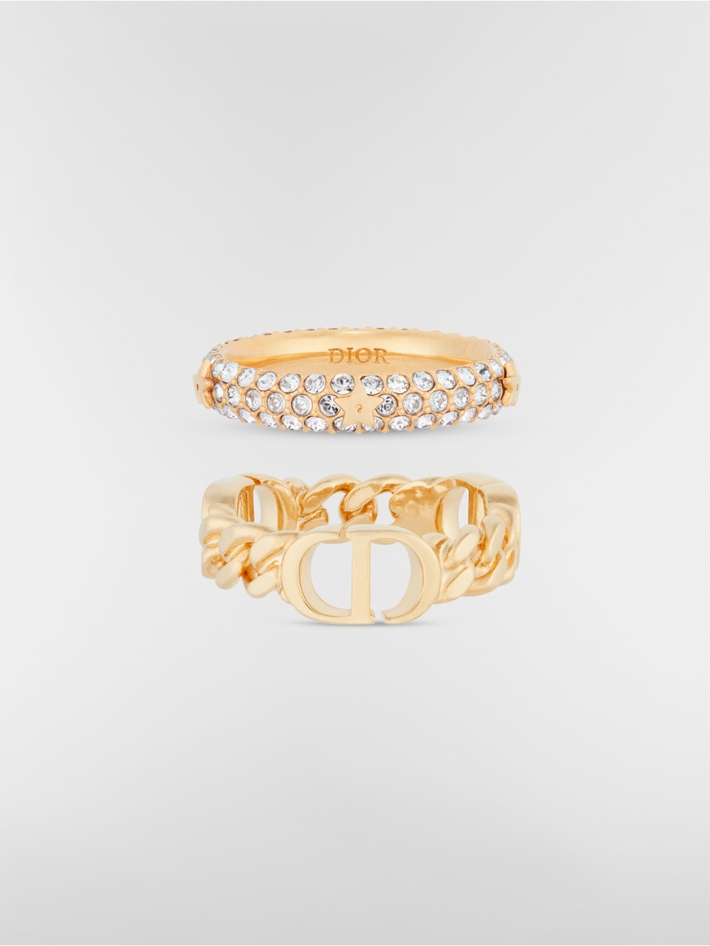 Authentic Dior Petit CD Ring Set